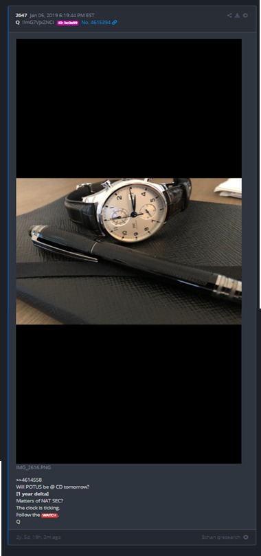 Why did POTUS just change the time to 3:15PM EST?What is different in this photo from the first one?What's under the Watch and Pen?HOLY SMOKES.