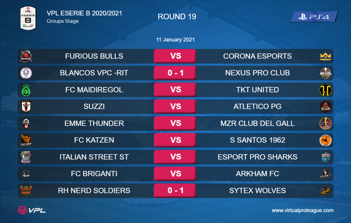 [#PS4] Stasera si disputerà la 20° giornata della eSerie B 2020/2021

Link competizione:
virtualproleague.com/portal/en/cham…
