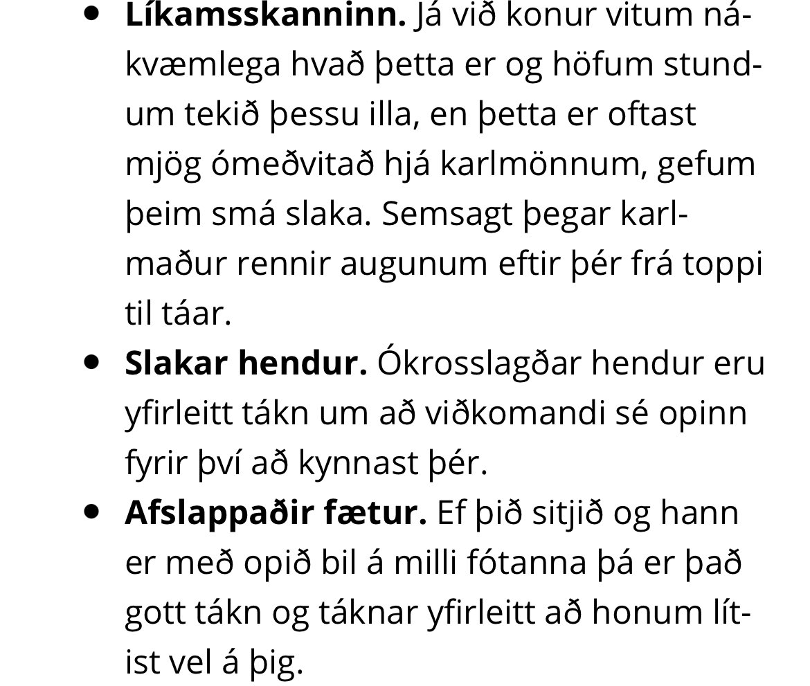 Herramenn, hver ykkar lét þær vita af líkamsskannanum og afslappaða fóta trixinu??😡