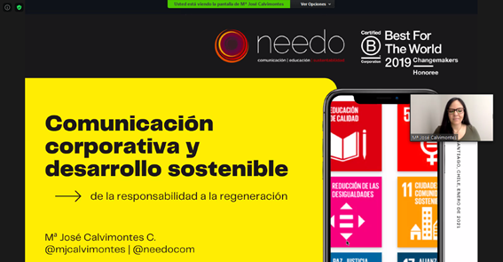 ClubComCorp's tweet photo. Da comienzo en el @ClubComCorp la sesión 💬 de @mjcalvimontes "Comunicación corporativa y desarrollo sostenible: de la responsabilidad a la regeneración". ¿Te interesa el desarrollo sostenible? 👀 Te contamos todo en este hilo o en el hashtag ➡️ #CCCMJCalvimontes https://t.co/BAEtfdYIsW