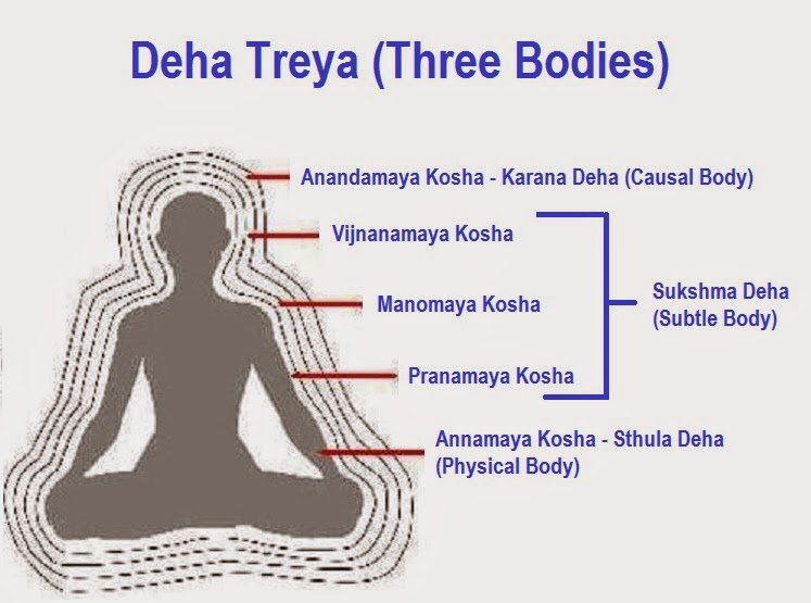 This Unmanifest Māyā, spoken of as the compound of the three Guṇas, is the causal body (Kāraṇa Śarīra) of the Self. Deep sleep is its special state, in which the functions of the mind and all its organs are at rest, in ignorance.