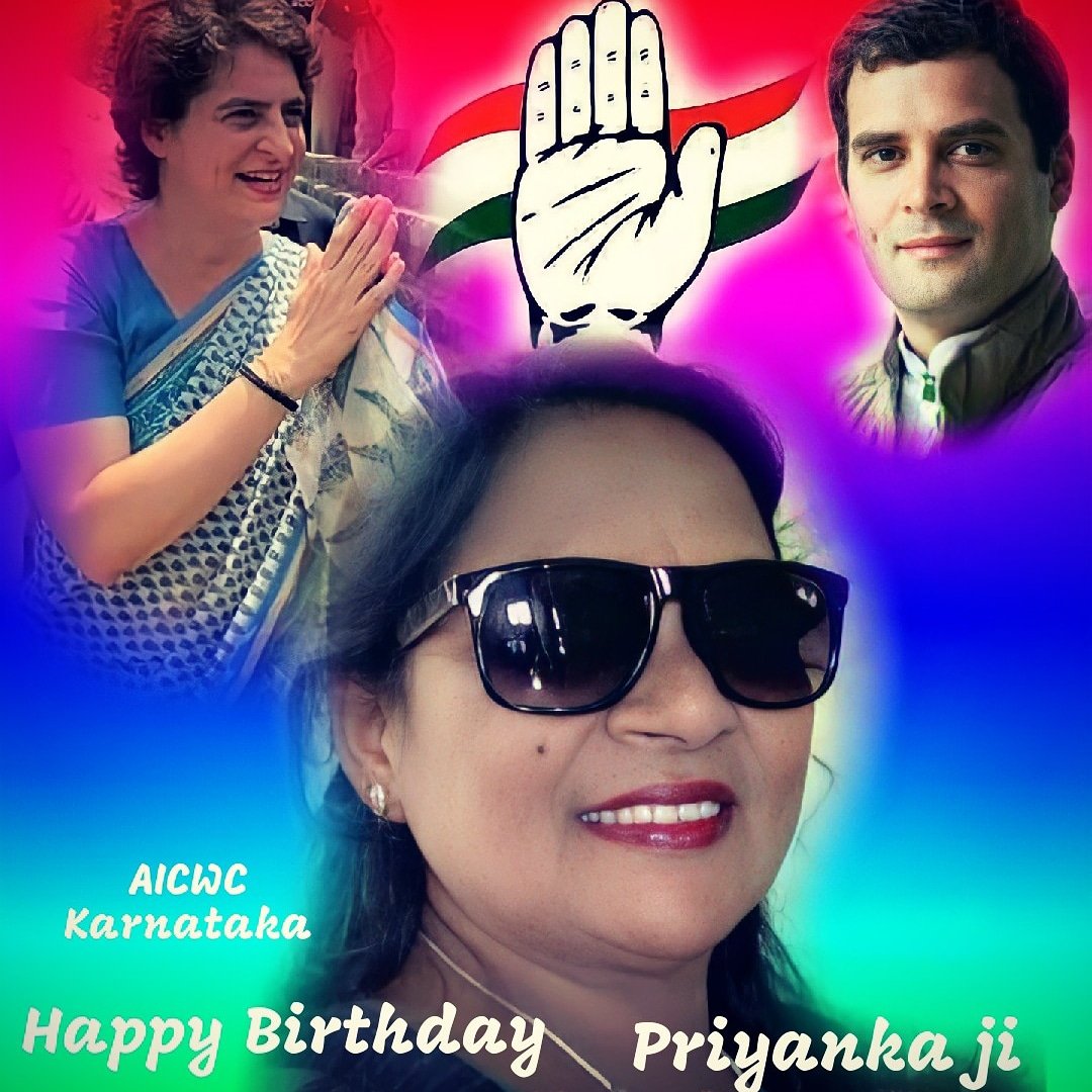 Happy Birthday to you
    Best wishes to Mrs priyanka gandhi ji Karnataka 