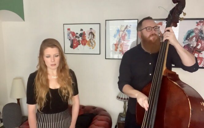 ZoeGilbyMusic's tweet photo. We’re still doing our weekly living room gigs @Patreon 
If you like a bit of voice and double bass then sign up and check it out @AndyChampion77 is da best!!! https://t.co/NfBEpRQKxD

#lockdowngigs #40gigs #weeklygig #jazzathome #livingroomperformances #voiceanddoublebass https://t.co/j54XoykN3d