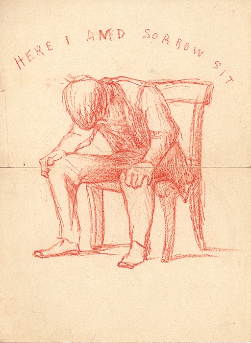 Many of these difficulties centered around his bouts of melancholy and suicidal rumination.He points to his own embrace of deterministic and mechanistic explanations of the world as partial contributors to his downtroddenness. (A sketch by William James.)