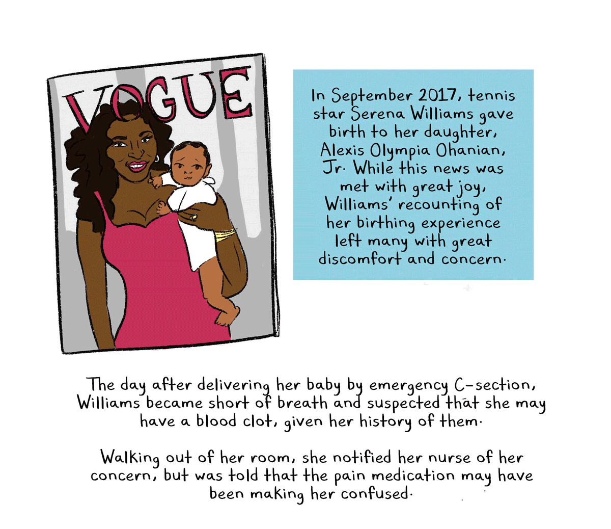 . @francescalyn had this to say about  @WhitTaylorComix's “Black Mothers Face Far Worse Health Outcomes. How Do We Fix It?” from  @thenib - "Taylor confronts the realities of healthcare in the United States through the dangers of being a Black pregnant woman"  https://thenib.com/pregnancy-and-race/
