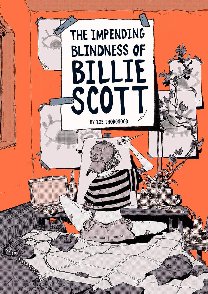 Comics scholar  @KaySohini featured THE IMPENDING BLINDNESS OF BILLIE SCOTT from  @zoethorogood and  @AveryHillPubl, saying it "makes ingenious use of the medium to viscerally capture one artist’s struggle with identity, creative block, and impending loss of sight."
