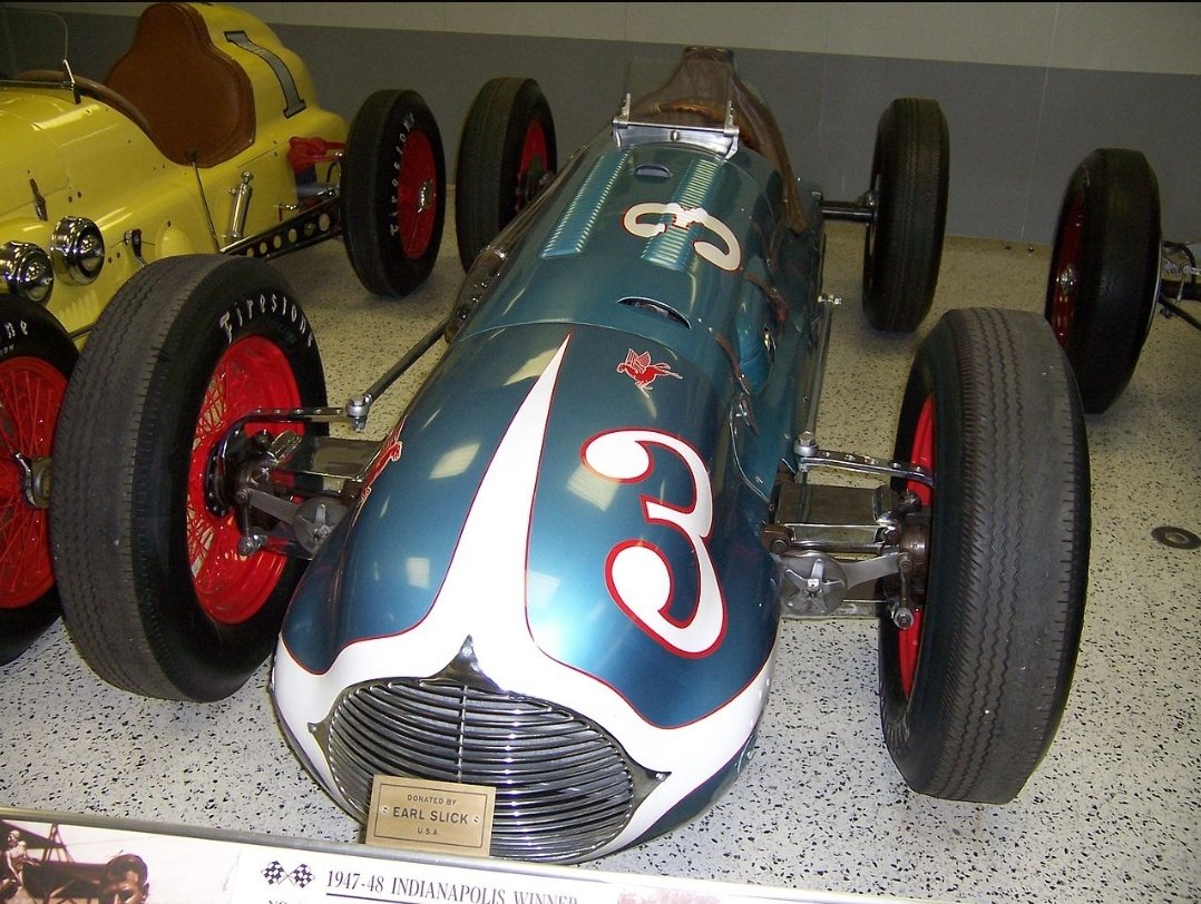 It was also the second fastest Indy 500 at that time, the winner took 4h 17mins to complete the 500 miles, only the one in 1938 was faster. The race was overshadowed by a 41st lap crash that claimed the life of Shorty Cantlon  RIP. The winning car: