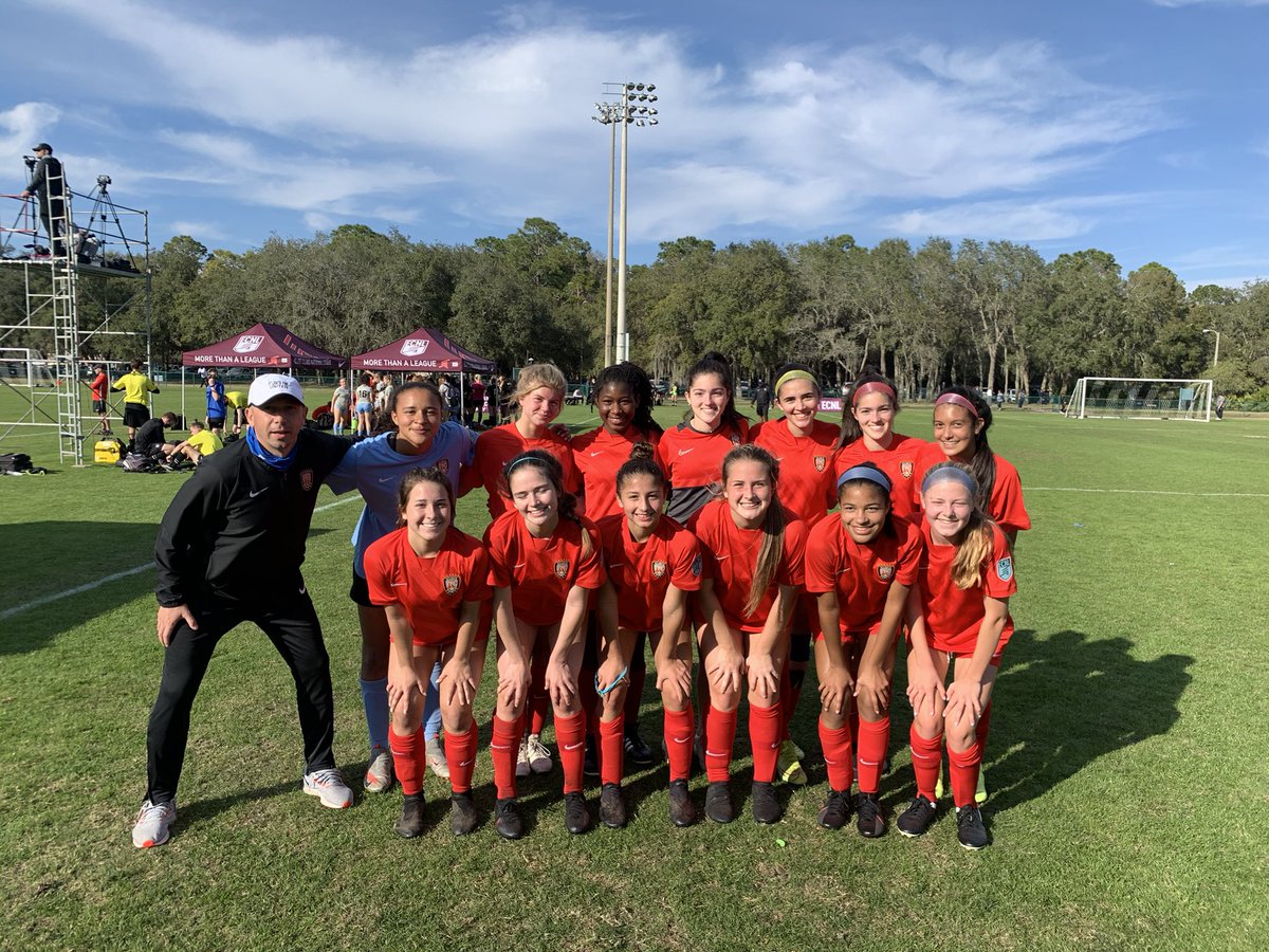 💥CONGRATULATIONS 💥 to the U17G ECNL Team!! They won all 3 games at the ECNL Florida Showcase.  Despite missing 7 players due to injury, this group of AMAZING young ladies were fearless.  What a team effort!!!  
💯🔥💪⚽️<a href="/theECNL/">The ECNL</a> 
#weareafu #ECNLFL #leadersplayhere