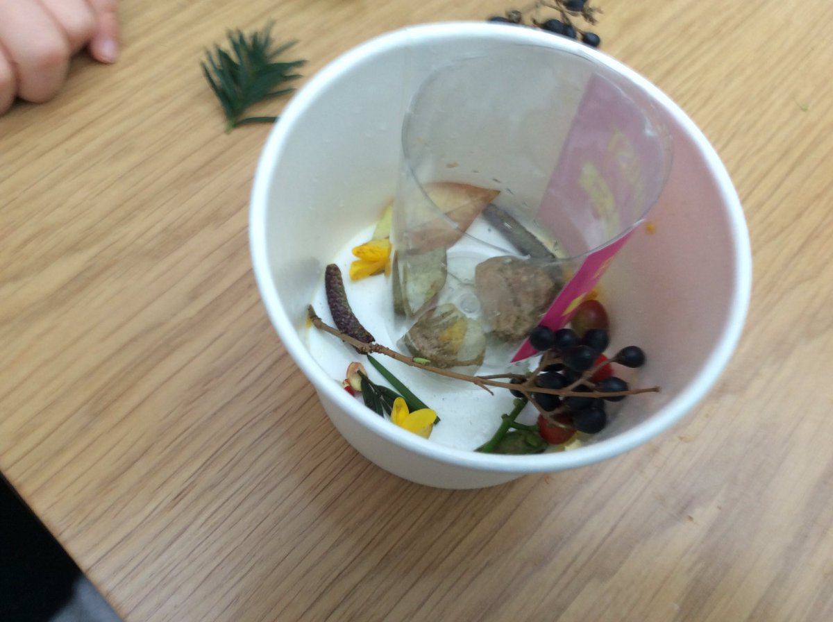 Year2Kingsley's tweet photo. Look what Ms Swain made today! Who else has had a go at making a nature ice tea light holder? https://t.co/gWcoN9KvIR