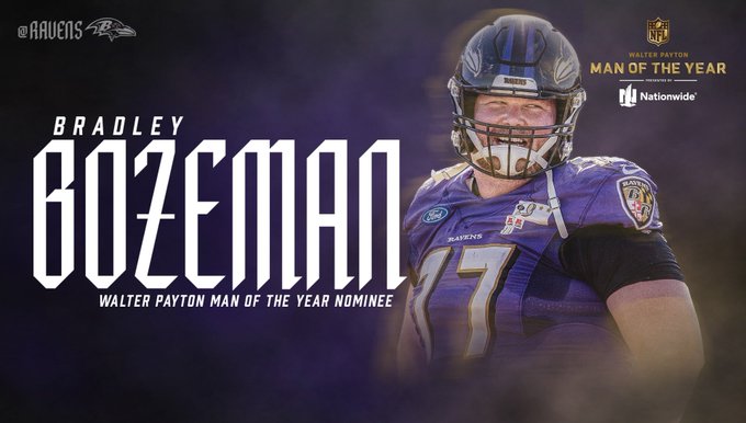 RT to vote <a href="/BSBoze/">Bradley Bozeman</a> as the <a href="/Nationwide/">Nationwide</a> Walter Payton Man of the Year❗️

#WPMOYChallenge Bozeman