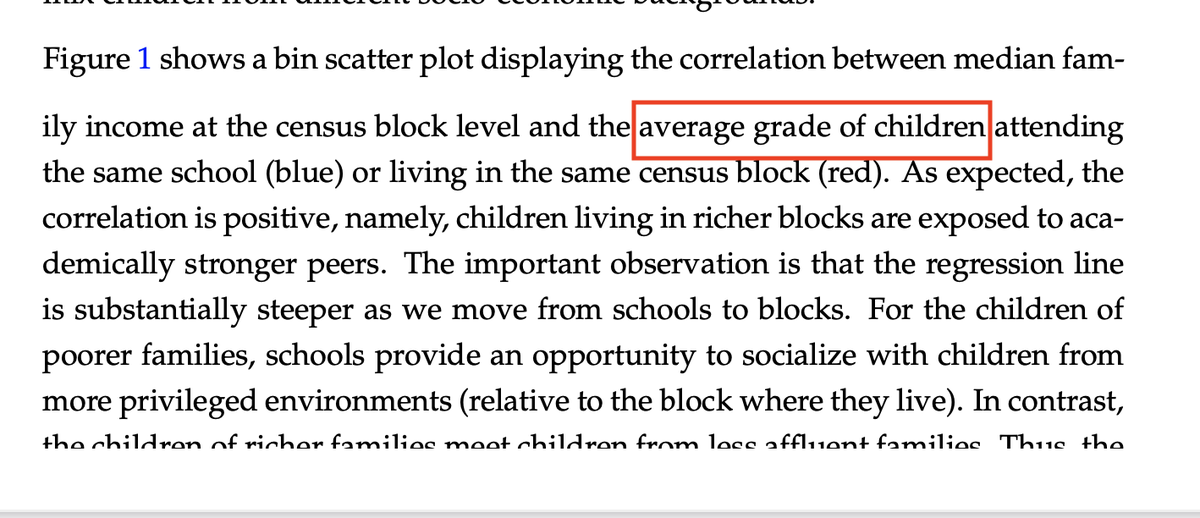 But now skills doesn't mean test scores it means grades