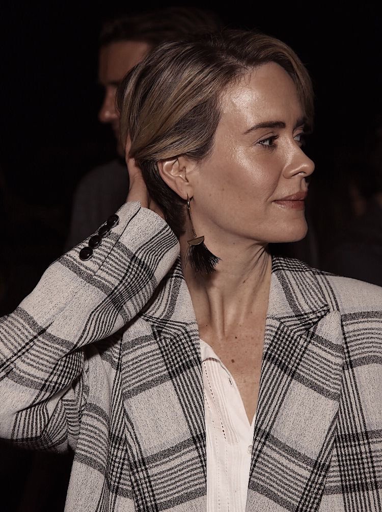 Sarah Paulson’s side profile a thread ;