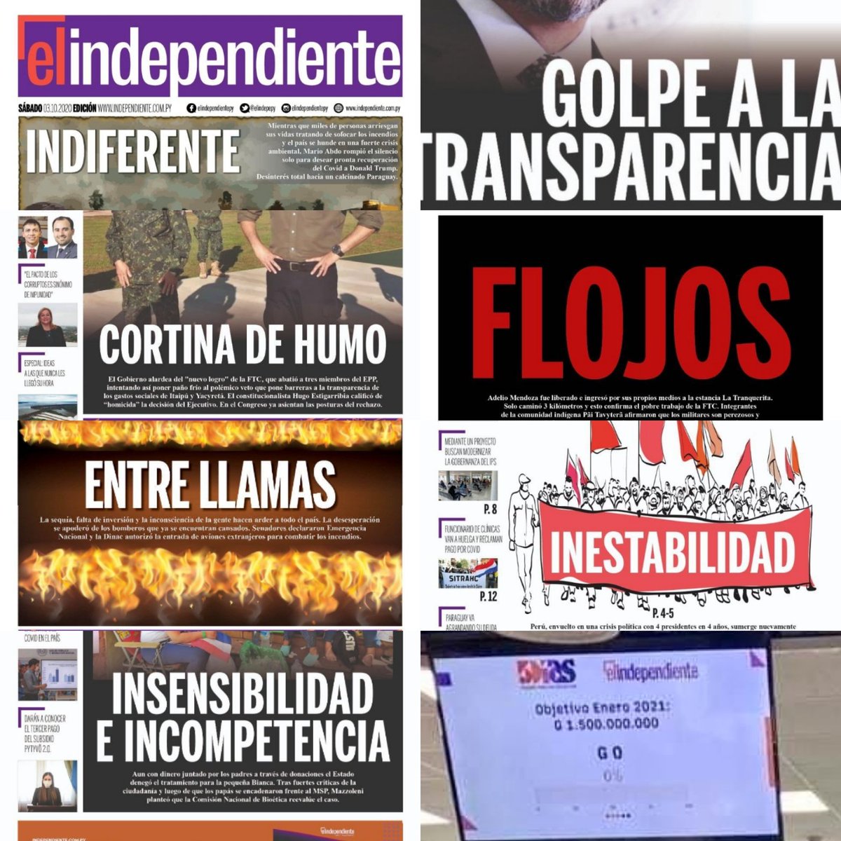 elespejopy's tweet photo. 🔍Lo que ocurre✖️
✳️Pague e instalamos lo que desee💵💰
✳️La servidumbre a la pauta publicitaria en los medios de comunicación es cada vez más visible y evidente
✳️Tienen una agenda mediática trazada
✳️De acuerdo a la orientación política e intereses económicos
#ElEspejoPy https://t.co/weBLb0g1ul