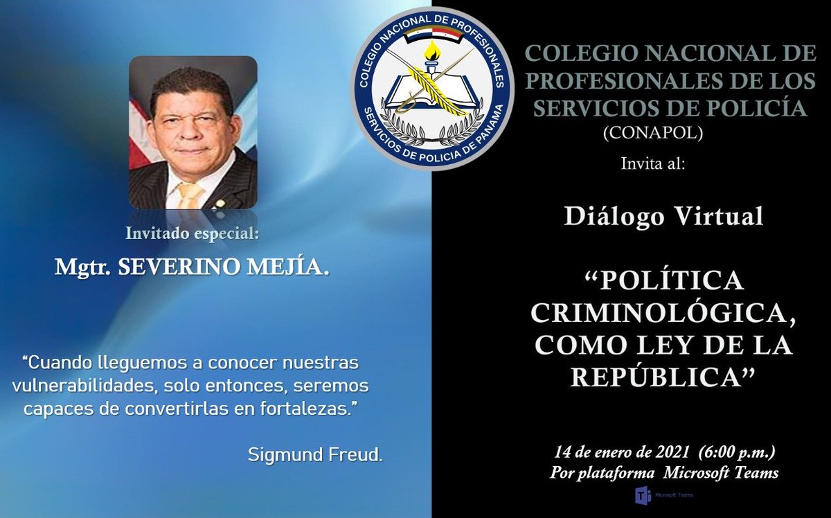 Diálogo virtual “política criminológica, como ley de la República”