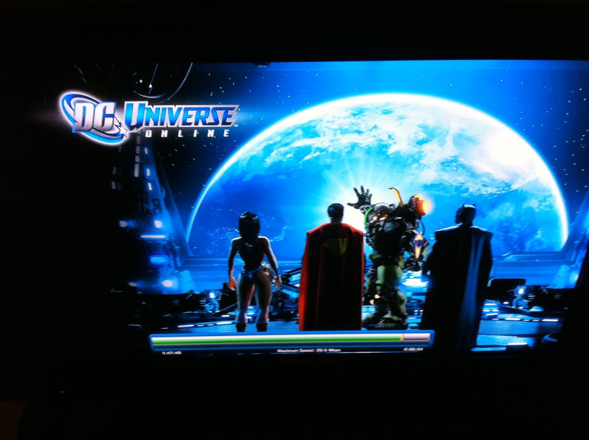 In 2010, they release a beta; I stay late at IGN to use a decent PC to try it out and end up playing for hours. In December, the beta finally comes to PS3, and I snap this pic of it installing.