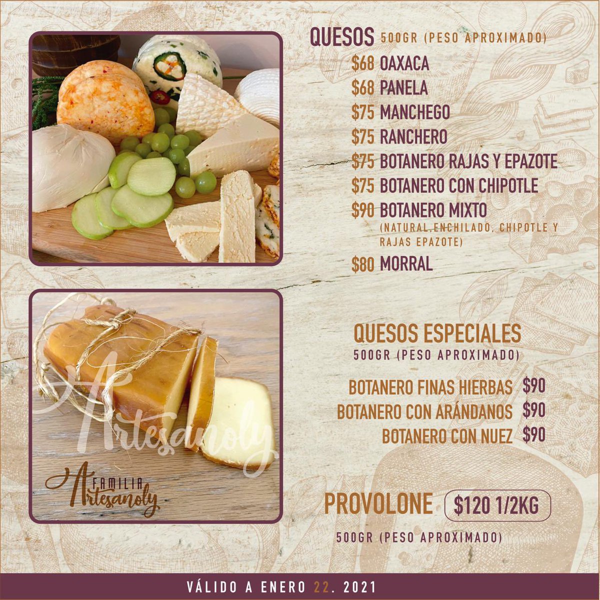 ArtesanolyP's tweet photo. Síguenos en https://t.co/bm6oybUJLp
Productos alimenticios artesanales sin conservadores ni saborizantes artificiales. #EntregaADomicilio #Toluca #Metepec #Zinacantepec #ConsumeLocal https://t.co/WAarNnmg8B