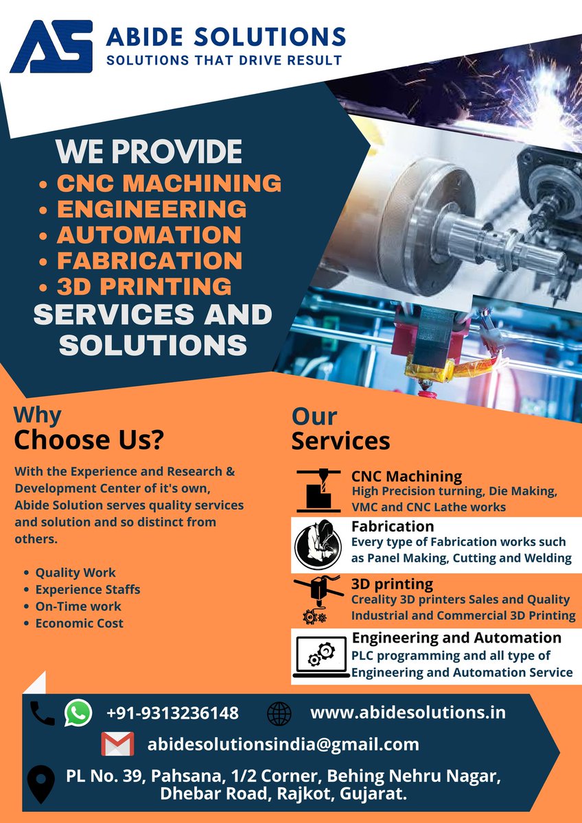 #3dprinting #automation #engineering #engineeringservices #machining #cnc #vmc #precision #bending #lasercutting #waterjet #wirecut #lathe #fabrication #welding #jobwork #qualitywork #engineeringwork #services #solutions #project #researchanddevelopment #production