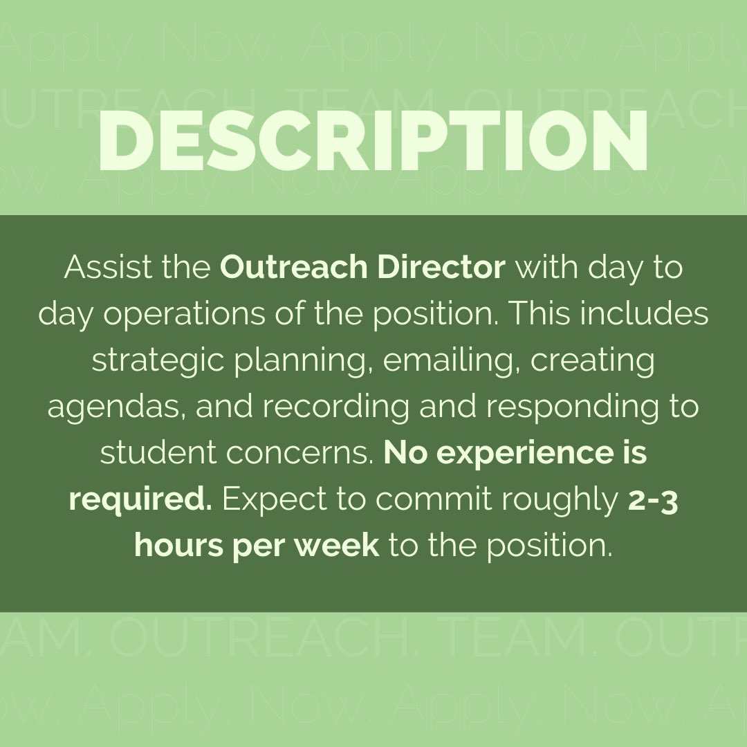 UNTSGA's tweet photo. Hello Mean Green Family 🦅

Applications for the SGA Outreach Team are officially OPEN now until Thursday 1/14 at 1pm. Apply today! 

#SOAR #GMG https://t.co/QtejWVNjxc