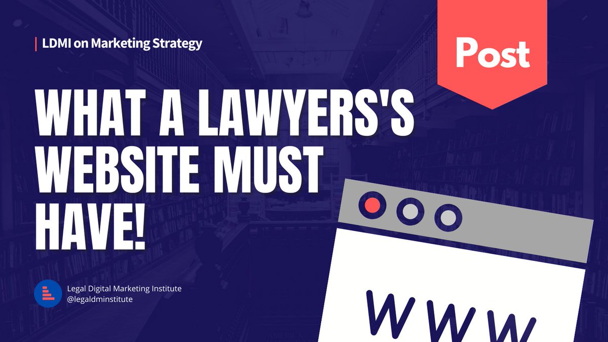 ldminstitute's tweet photo. Your website should be as complete as possible.

Remember only to put relevant information and what you think your client should know to make a decision about whether to hire you or not.

#LDMIPost #legalmarketing #websites #seo #digitalmarketing #lawyers https://t.co/aOLKTsu6Jh