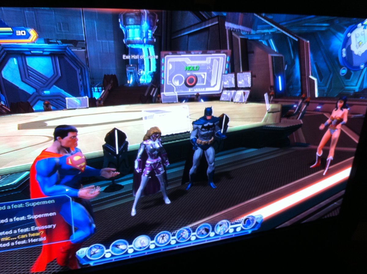 I play and play and play. I'm lost to this game. I'm living the comic book dream as I earn XP and take on bigger jobs.When I'm FINALLY allowed to enter the Watchtower HQ and stand with Superman, Batman, and Wonder Woman? It's a *moment*.I'll never forget it.I am a dork.