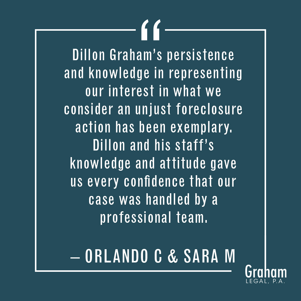 GrahamLegalPA's tweet image. At Graham Legal, P.A., we do everything possible to protect your rights. Take a look below to see what our clients have to say about us!