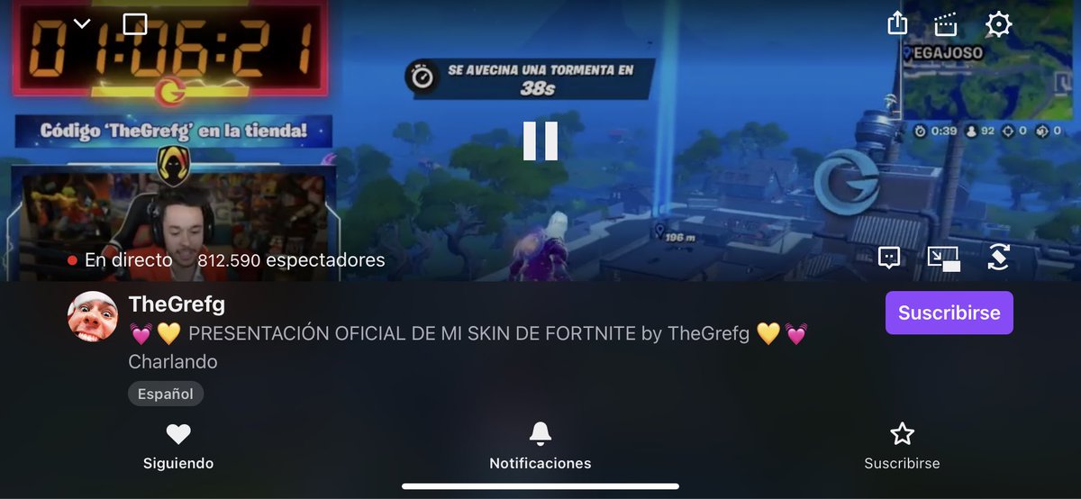 FortniteEsp_'s tweet photo. +800K Espectadores en el directo🤯🤯🚨 #Fortnite https://t.co/dIncLJzVik