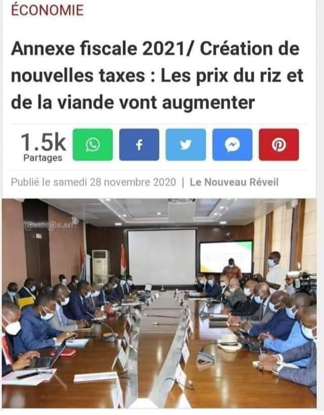 AurelienSerges's tweet photo. #CIV225 : QUAND L'ANNEXE FISCALE ANNEXE LA POCHE DE L'IVOIRIEN 
Il faut le dire tout net, l'annexe fiscale de l'année 2021 et la création de nouvelles taxes constituent une asphyxie financière pour la population ivoirienne, déjà sous le poids d'une pauvreté sans appel https://t.co/x6LRBknzzy