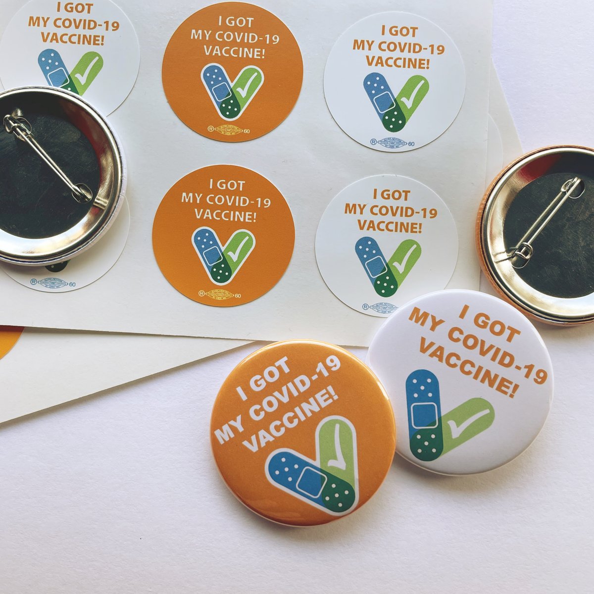 buttonmakers's tweet image. I got my Covid-19 Vaccine! Buttons and stickers available in bulk.  #CovidVaccine #igotmyshot

custom.buttonmakers.net/Covid-Vaccine-…