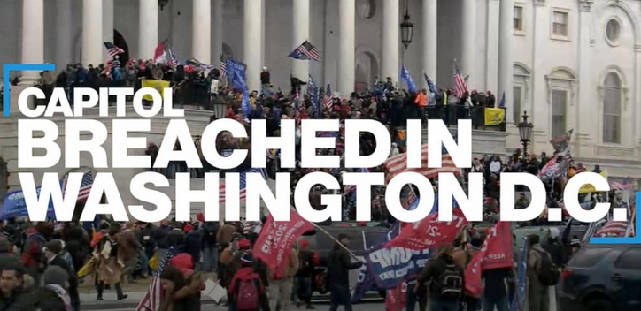 /29 - On Jan 6th - photos of the assault of Trump supporters on the U.S. Capitol. Budd lied and people died.