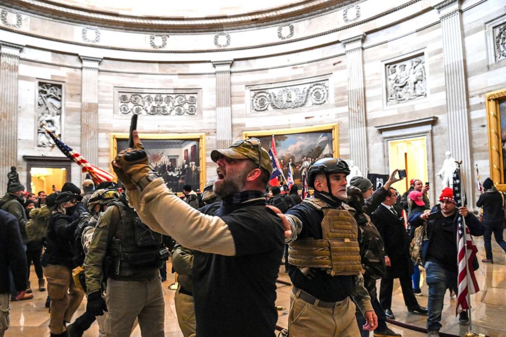 /29 - On Jan 6th - photos of the assault of Trump supporters on the U.S. Capitol. Budd lied and people died.
