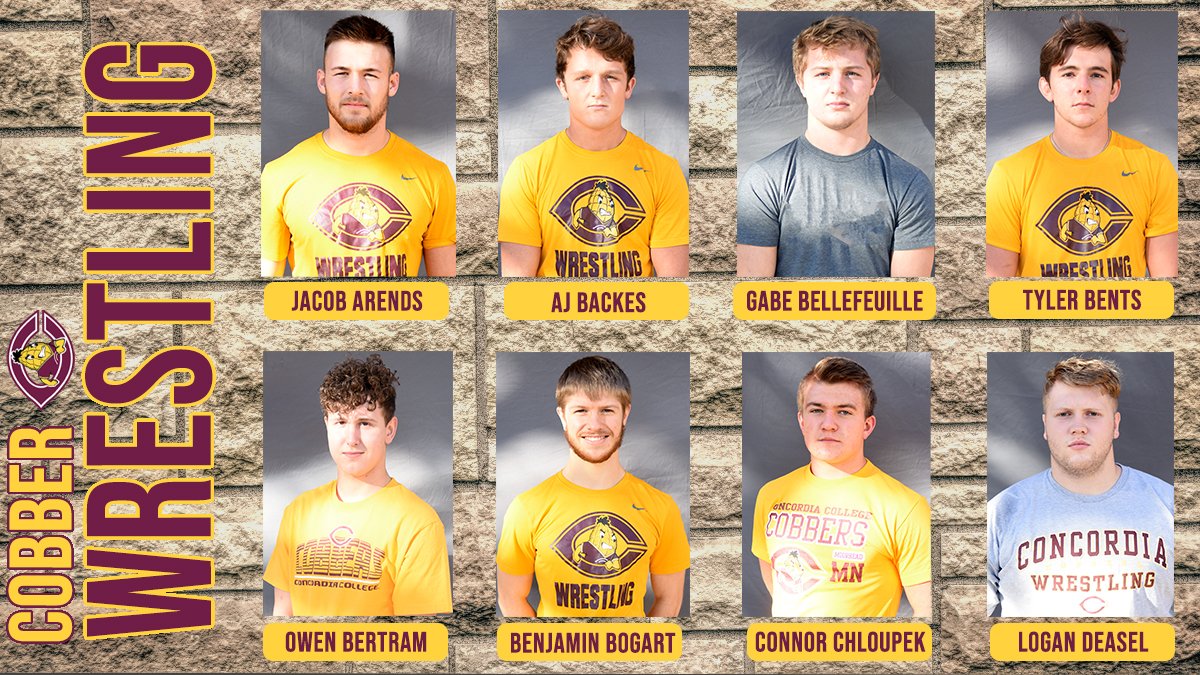 CobberSID's tweet photo. The Cobber wrestling team start their 2021 practices today! Quincy Osborn's squad is 29 💪 &amp; features 1⃣2⃣ freshmen! Click on the link to 👀 this year's team &amp; check out their bios!! #RollCobbs

2021 Roster: https://t.co/CboaZu3esc https://t.co/Wa5PfIdO7c