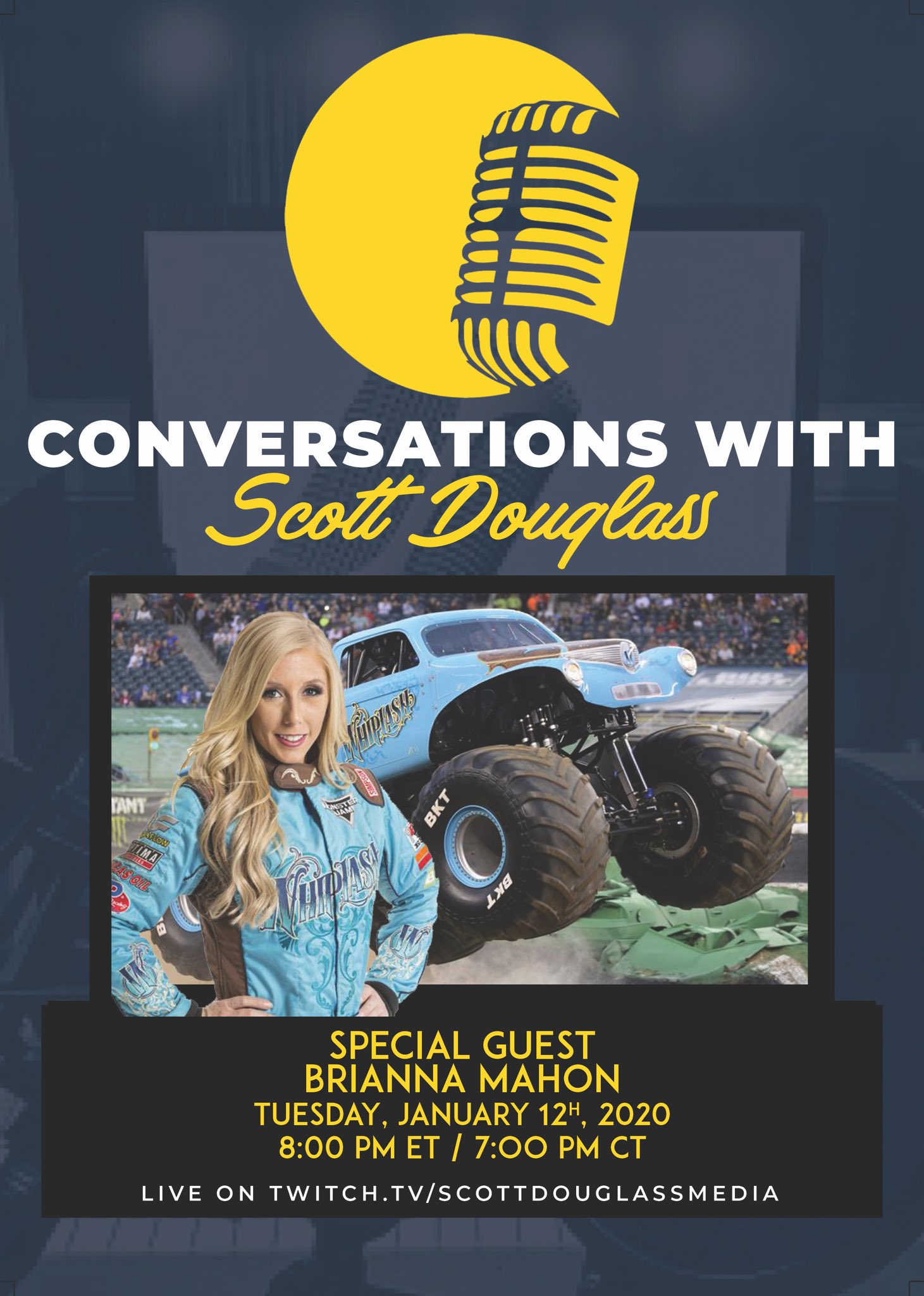 Scott Douglass on X: Im excited to announce this weeks fantastic lineup  of guests on Conversations With Scott Douglass: Tues Jan 12- Brianna Mahon  Wed Jan 13- Sara Dayley Thurs Jan 14-