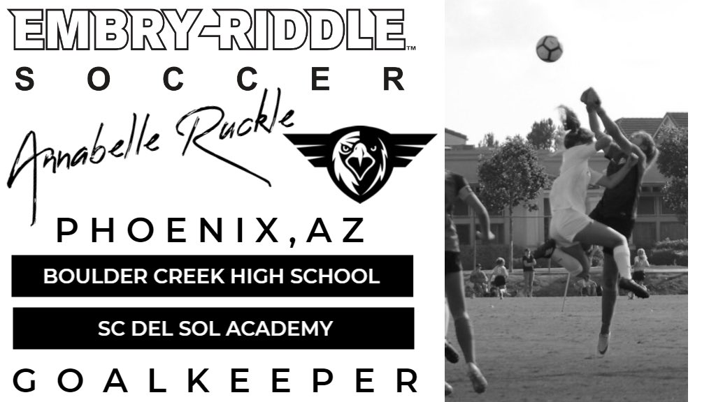 ERAUAZWSoccer's tweet photo. We've added another pair of steady π§€π§€to our gk corp as @AnnabelleRuckle is joining the Eagle family! #newERAUeagle #StayingInAZ @BCHS_DVUSD @SCdelSol @GAcademyLeague @erau_eagles @ERAUPrescott https://t.co/ZQoRa0a8N2