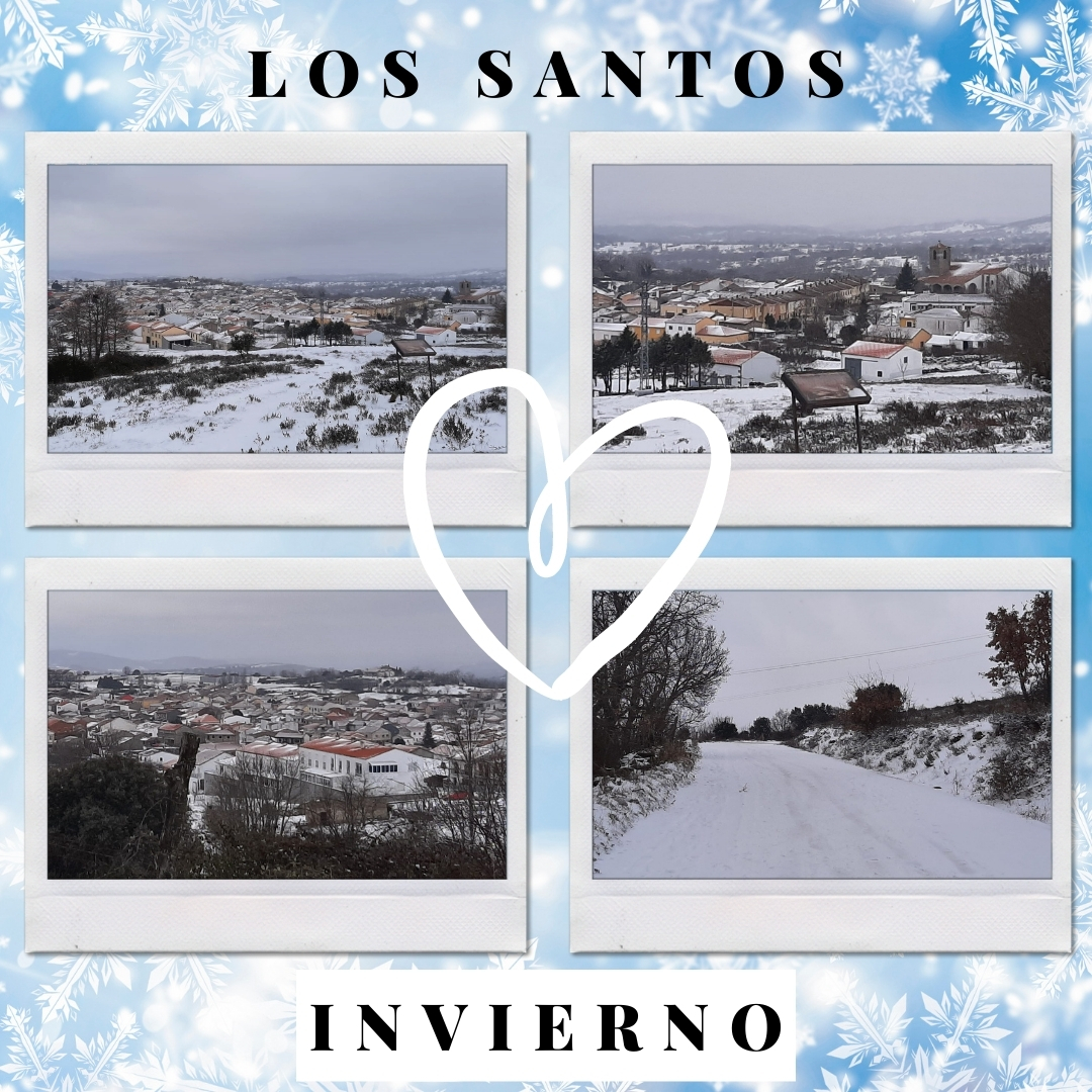 ☃️❄️ Imágenes de la #nevada de este fin de semana en #LosSantos que muestran el encanto de un pueblo único 📸 #UnPuebloUnico #Entresierras #Salamanca