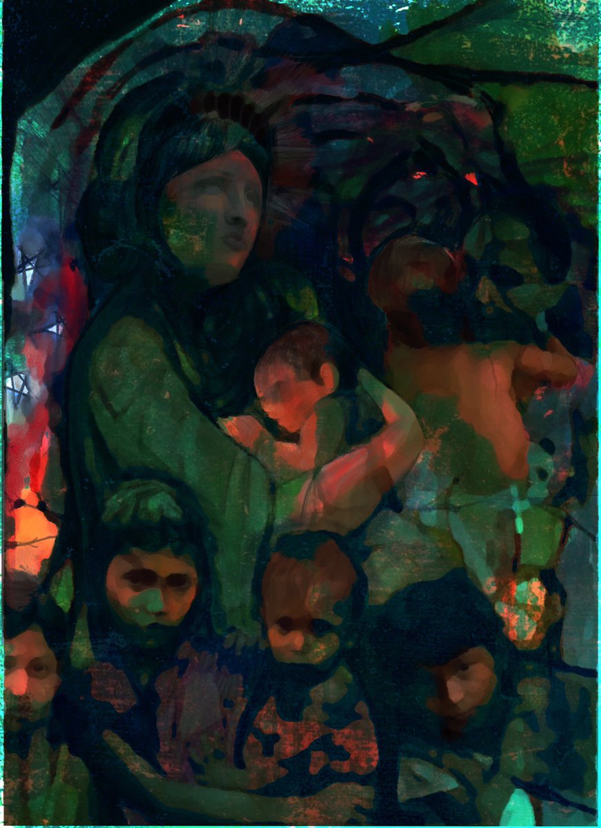sairamaliha's tweet photo. As a pediatrician, I took an oath to be an advocate for the well being of ALL children. I am proud of the AAP for continuing to speak out on the cruelty at our southern border. 

https://t.co/4grTo0SbHx

(My artwork based on heartbreaking declarations: https://t.co/4uutACvVoo) https://t.co/Wnm8YXeOz6