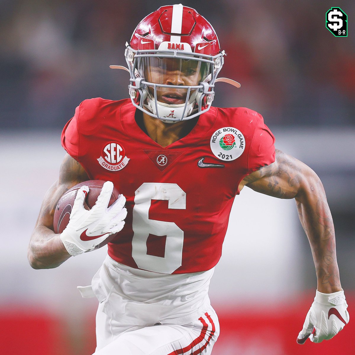 Digga_24's tweet image. 164 Receiving Yards RT @br_betting: 🚨 JERSEY GIVEAWAY 🚨

RT and reply with how many receiving yards Devonta Smith will have tonight with the hashtag #BRBettingNattyGiveaway

The follower with the closest guess will win a standard jersey of their choice