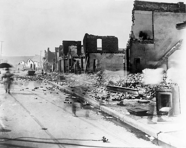 The 1921 Tulsa massacre remains the most horrific act of racial terror and violence in US history. Hundreds of Black people were killed in the attack and what was once the wealthiest Black community, Black Wall Street, was burned to the ground by white mobs.