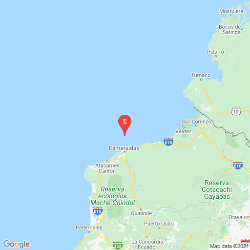 IGecuador's tweet photo. #SISMO ID: igepn2021atvl Preliminar 2021-01-11 15:25:56 TL Magnitud:4.10 Profundidad: 5.00 km, a 20.68km de Esmeraldas,Esmeraldas,Latitud: 1.1540 Longitud:-79.6467 Sintio este sismo? Reportelo! en https://t.co/STXP64f189 https://t.co/SWIIXBGsFf