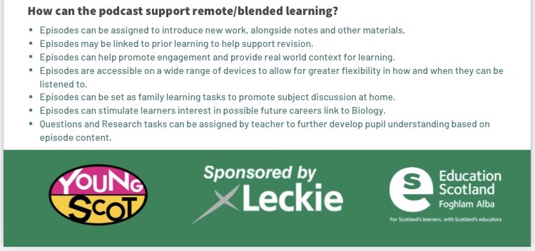 Spike in downloads today suggests that hundreds of pupils across Scotland were assigned an episode of podcast to support their learning at home.

You can assign individual episodes to your own pupils by sharing the episode link from our online player 

👇

thehigherbiologypodcast.buzzsprout.com