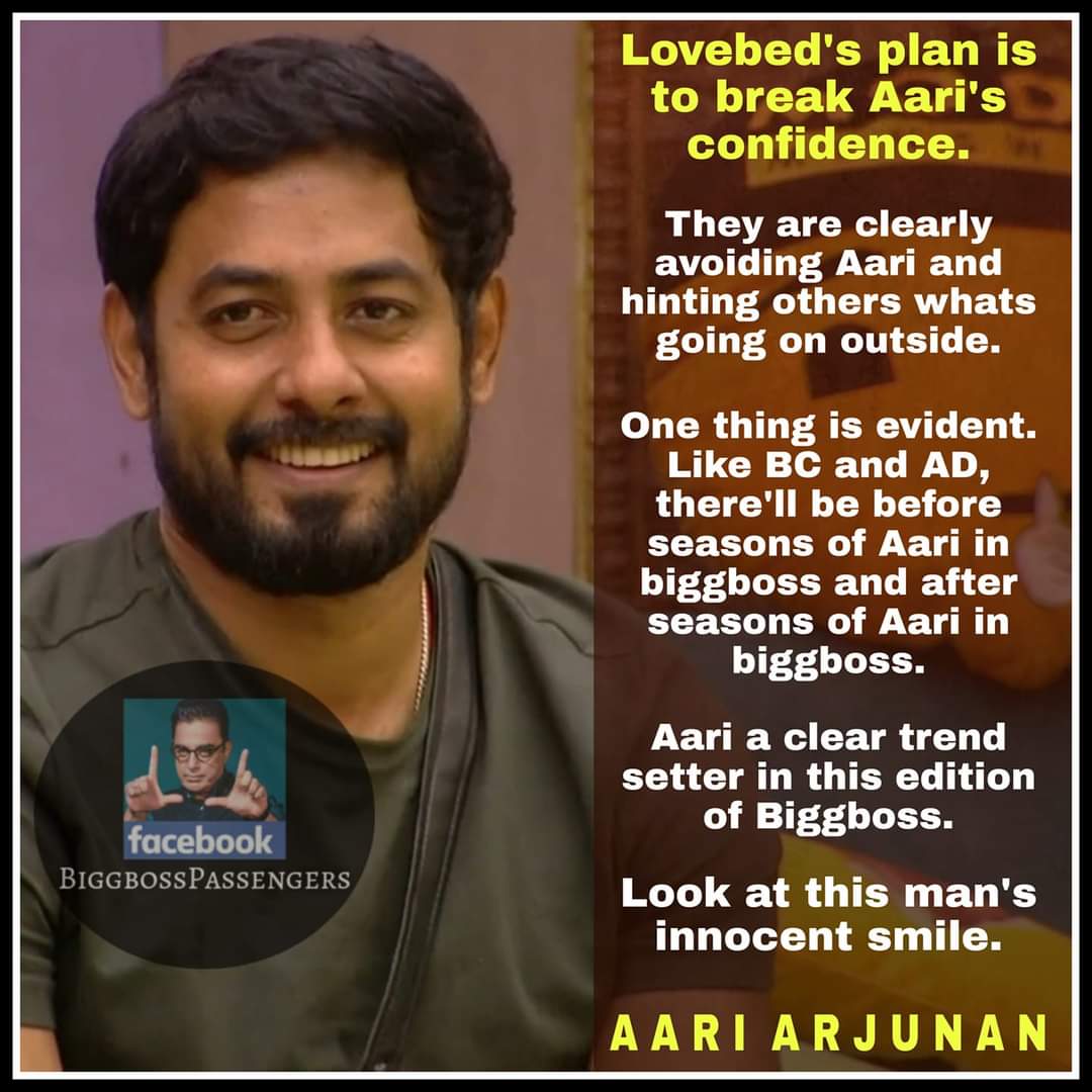 vivek7332's tweet photo. @ikamalhaasan @vijaytelevision 
Yes this is what is happening when Sombu(Anbu Gang) is around. Even though all the 5 contestants are against Aari. Let them play face to face and let the best contestant win the show. Dont give chance to influence even on the last week of the show https://t.co/Oqxoztofqp