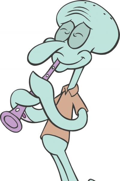 my collection of this single squidward illustration (a thread)