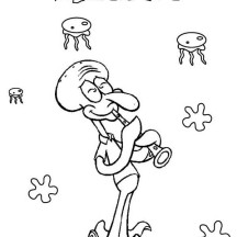my collection of this single squidward illustration (a thread)