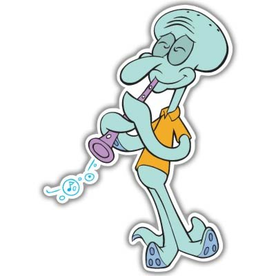 my collection of this single squidward illustration (a thread)