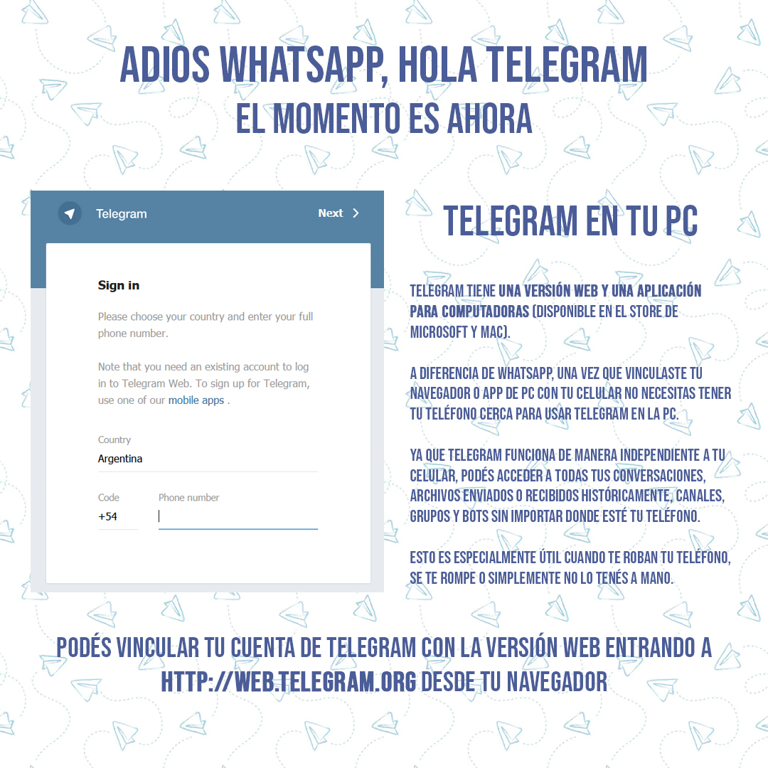 ❗️ El día de abandonar WhatsApp y migrar masivamente a Telegram llegó.

¿Por qué Telegram es mejor que WhatsApp? Te lo cuento con filminas ⤵️