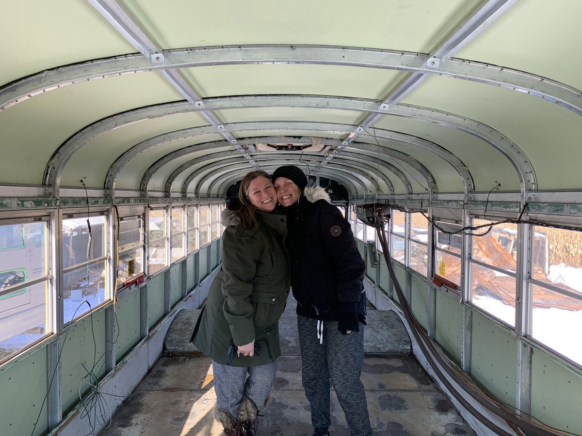 TrustTheRide's tweet image. Join Singer/Songwriter @sarahsmithmusic and her fiancé Lesley as they convert a bus into a dream, and all the adventures in between. 🚌 🙏 #trusttheride #LGBTQproud #skoolie #schoolbus #tinyhome #adventure 
trusttheride.ca