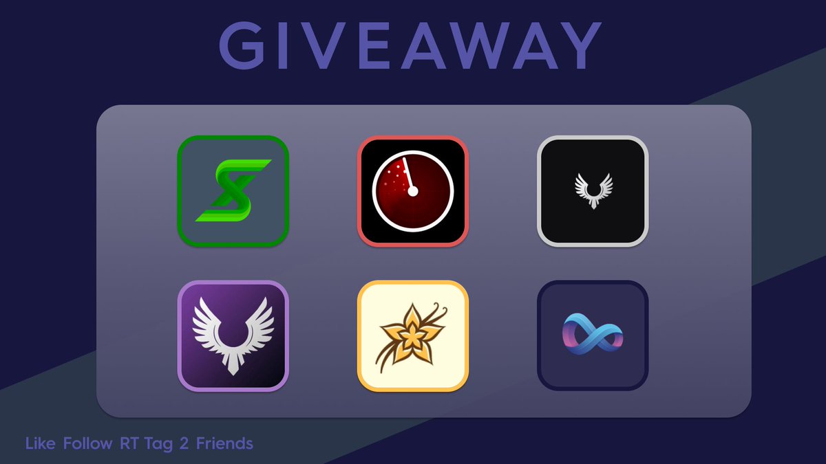 HaloSoftware's tweet photo. 🎉 Giveaway! 🎉

Prizes:
@VanillaProxies - 2x GB Resi
@SelexAIO - 1x Invite
@Infinite_IO - 1x Renewal Key
@HaloFNF - 2x Renewal Keys
@RadarScripts - 2x Renewal Key
@HaloSoftware - 1x invite

Rules:
- Like &amp; RT ❤️♻️
- Tag a friend 👥
- Follow all ✅

⏱️ 48H. Goodluck! 🍀 https://t.co/zpf2orq7gs