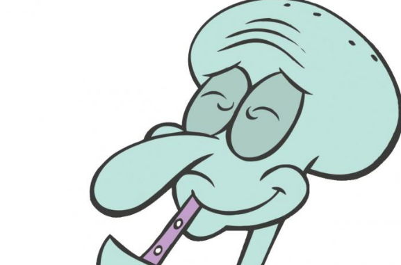 my collection of this single squidward illustration (a thread)