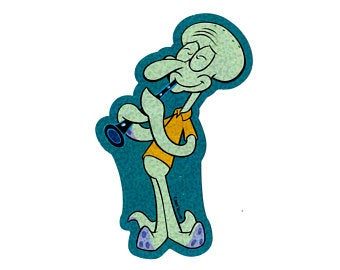 my collection of this single squidward illustration (a thread)