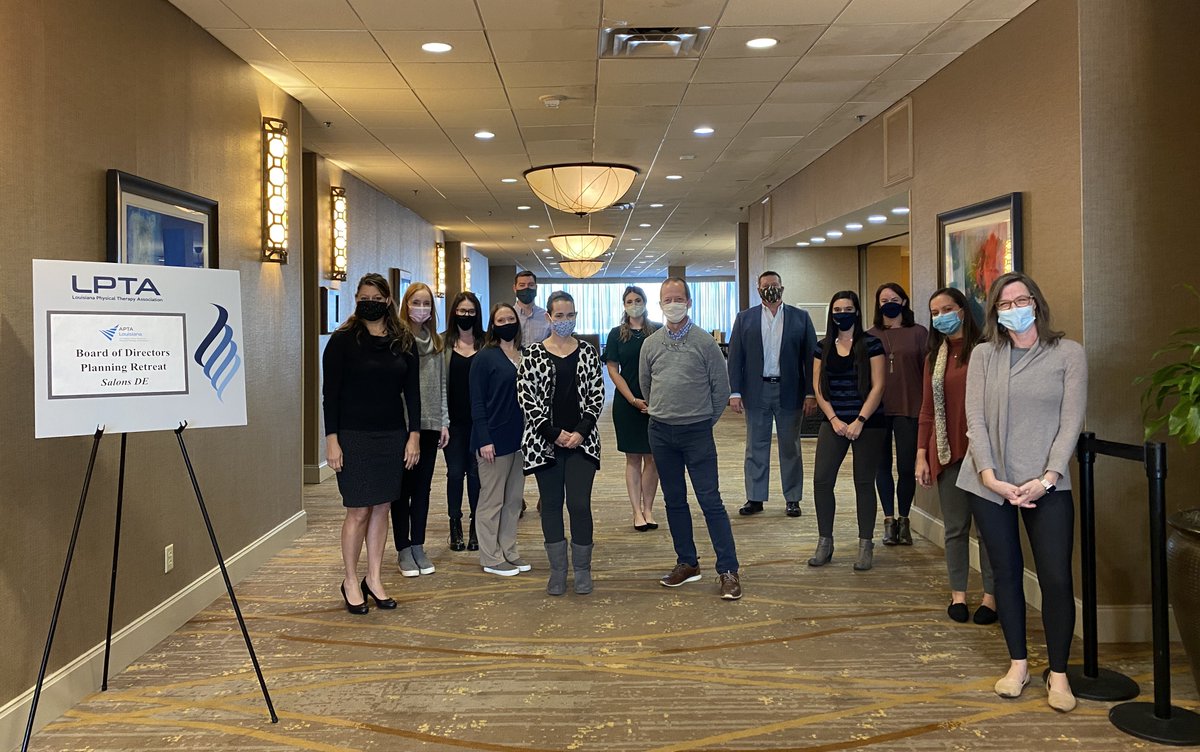 apta_louisiana's tweet photo. Last weekend, APTA Louisiana leadership held a successful 2021 Planning Retreat virtually &amp; in-person for those who wished to attend either way. Discussions were had to plan for the future of the association &amp; the PT profession. Looking forward to great things to come in 2021! https://t.co/vwnVaNjP6j