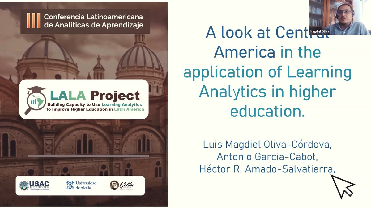 Les compartimos la presentación del artículo "Una mirada a Centroamérica en la aplicación de Learning Analytics en educación superior." disertado durante la III Conferencia Latinoamericana de Analíticas de Aprendizaje.

youtu.be/NWtu4hcH24U